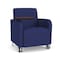 Lesro Siena Lounge Reception Guest Chair W/ Swivel Tablet, 27 in W 29.5 in L 32.5 in H SN1101 - alternate 1
